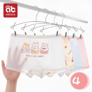 4Pcs/lot Kids Panties 11 Collections Chirdren's Underwear Lovely Girls Briefs Floral Grid Cute Pants Baby Modal Dots Underpants