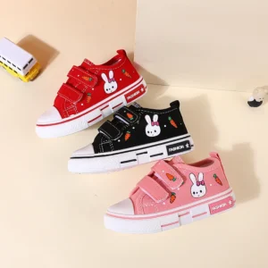 Spring Autumn Children Cartoon Canvas Sports Shoes Kid Shoes Sneaker Shoe Boys Girls Baby Board Shoes with Leisure New Fashio