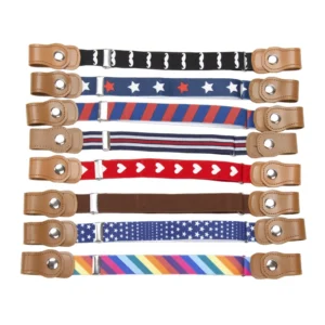 New Child Kids Buckle-Free Elastic Belt No Buckle Stretch Belt for Boys Girls Adjustable Children for Jeans Pants Lazy Belts