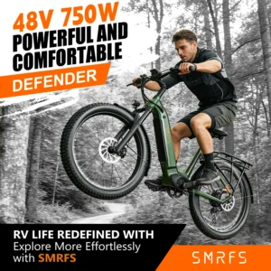 Electric bike All-Terrain eBike 750W 48V Rear Hub 26"x 3.0" Fat-wheel bicycle 48V 14Ah Battery Front Suspension Fork for RVs