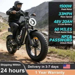 F6 Elektryczny Motocykl Rower Górski dla Dorosłych 48VMountain electric bike 1500W   NFC & Password  Unlock Electric Motorcycle