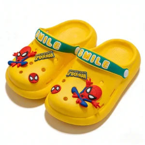 Kids Summer  Girls Baby Sandals Slippers Boys Home Garden Shoes Cartoon Spiderman Indoor Anti-slip Beach Sandals Size 18-29