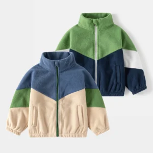 Children's Clothing   Autumn Winter Fleece Thicken Warm  Outwear Cute Cardigan Jackets Coats for  Kids Coats Jackets for Boys